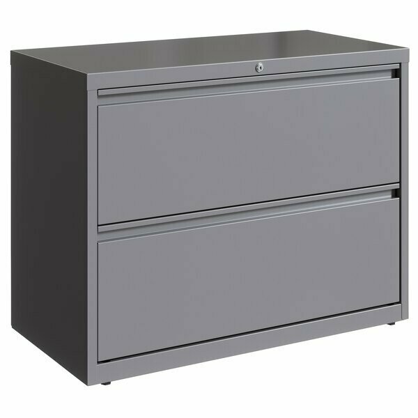 Hirsh Industries 23744 HL10000 Series Arctic Silver Two-Drawer Lateral File Cabinet 42023744